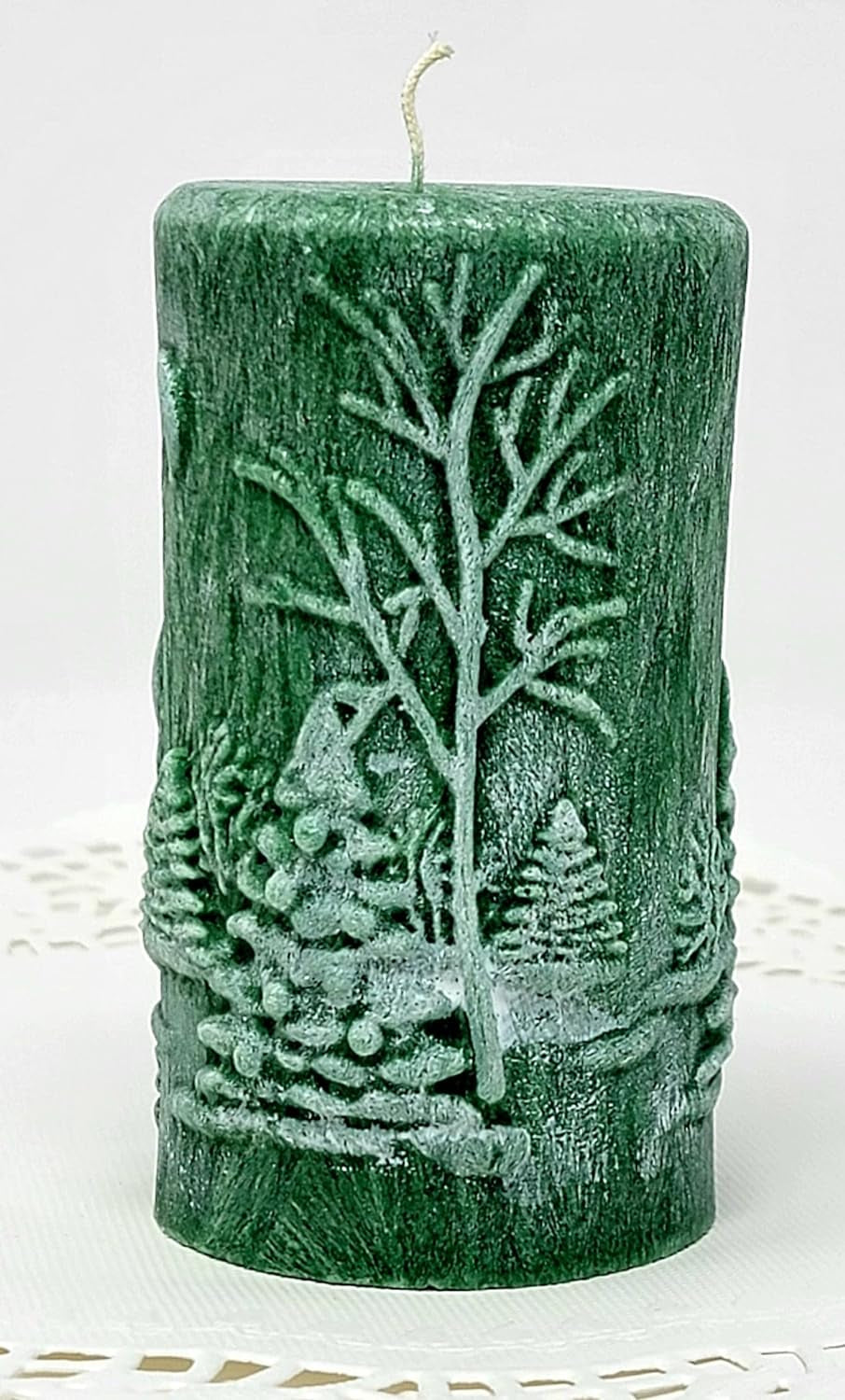 Christmas Scene Candle | Christmas Candle | Holiday Candle | Design Candle (Pink)