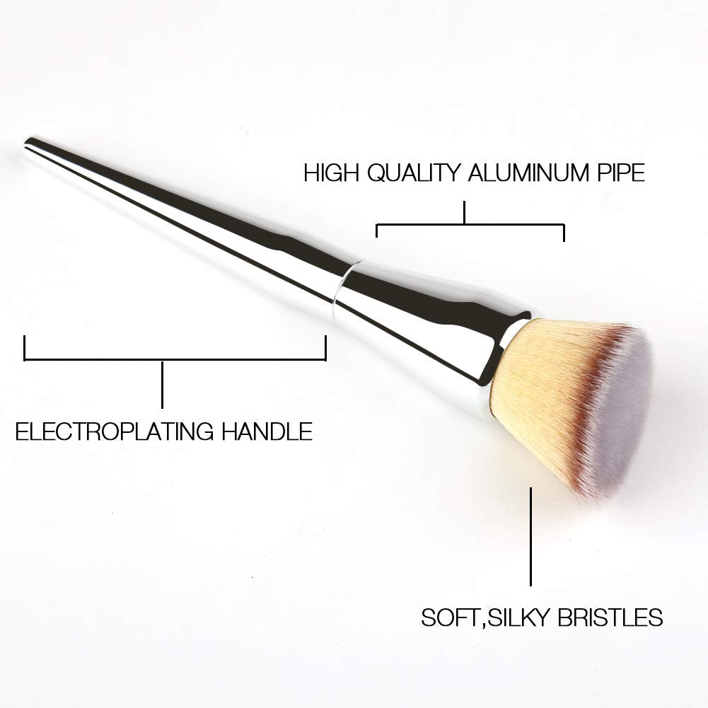 Foundation Brush, Large Powder Brush Angled Top Premium Durable Kabuki Makeup Brush Perfect for Blending Liquid,Cream and Flawless Powder,Buffing, Blending,Concealer