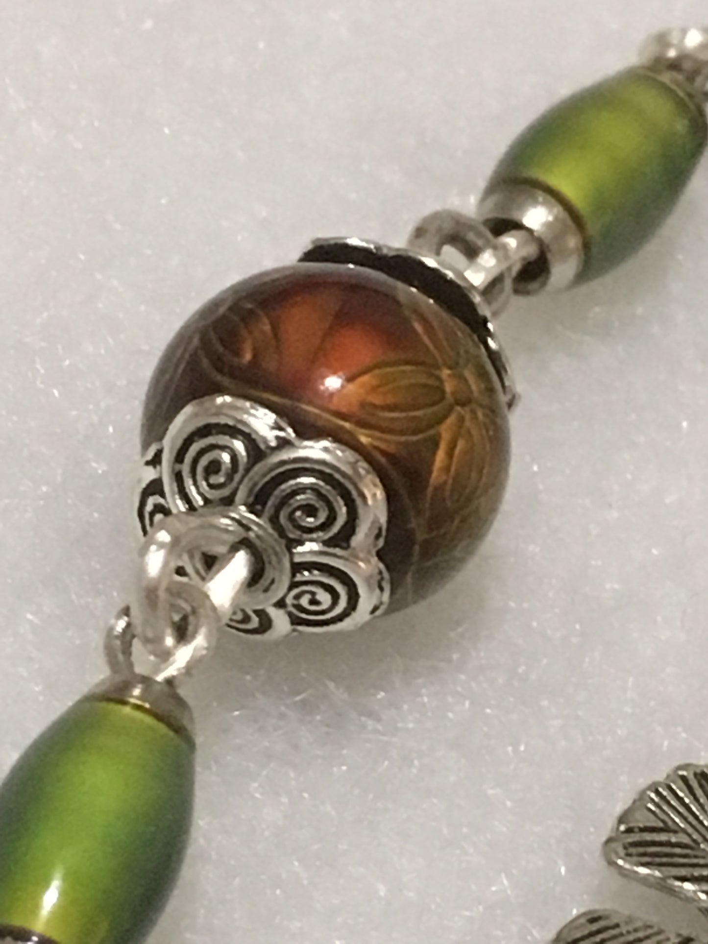 Color changing bead bracelet.  Mood beads.  Heat activated.  Unique.