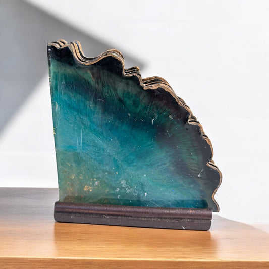 Geode style resin coasters hand made