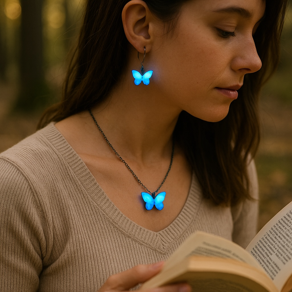 Glow Necklace Earring Set