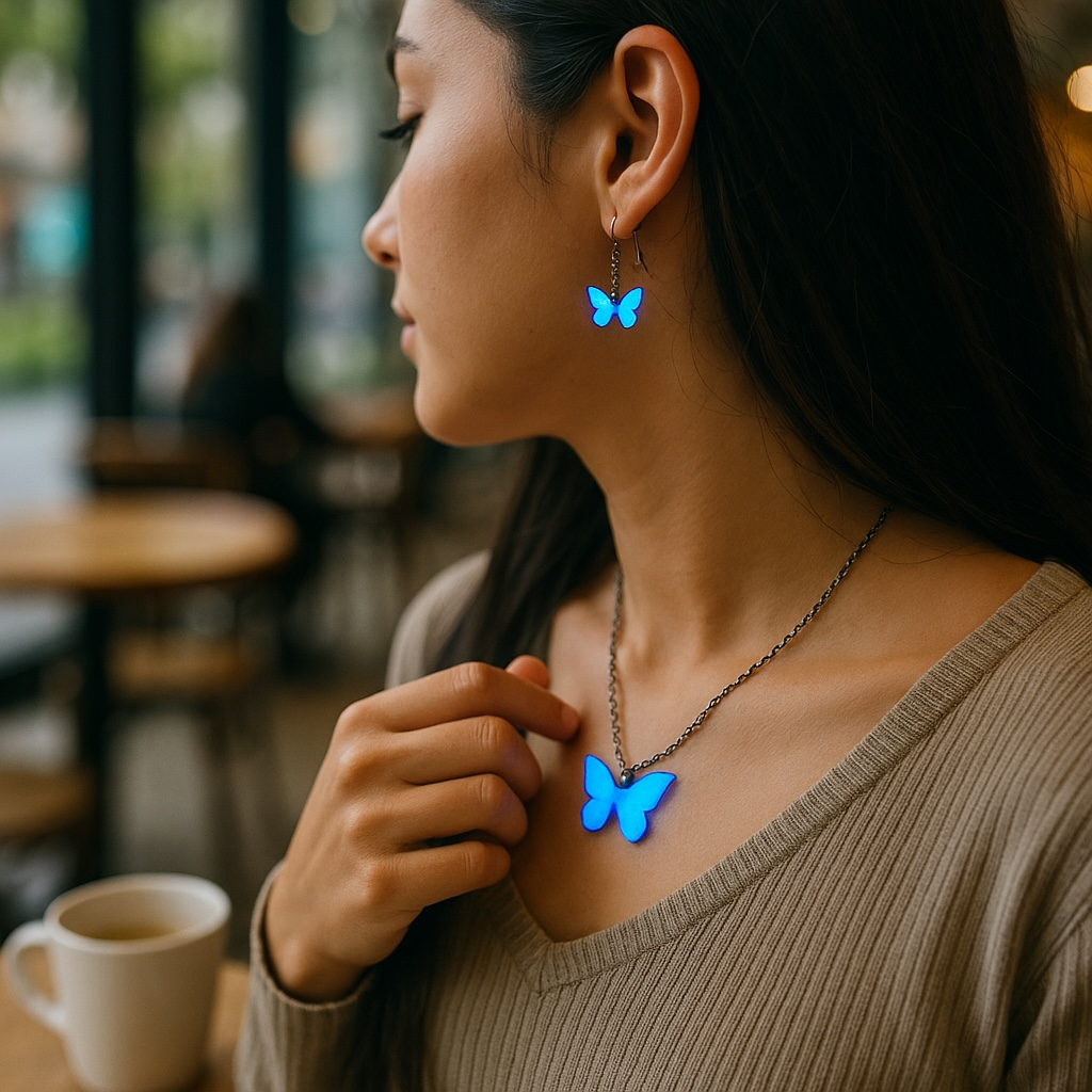 Glow Necklace Earring Set