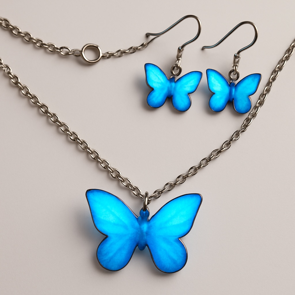 Glow Necklace Earring Set
