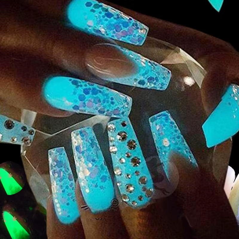 50G/Bag Neon Nights Phosphorescent Glow Pigment Luminous Color Pigments Glow in the Dark Neon Colored Paint Powder after Glow